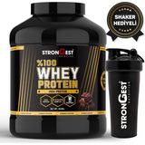 Strongest %100 Whey Protein 2400 gr 80 Servis Çikolata Aromalı Türkiye Menşeli Toz Protein