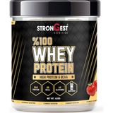 Strongest Whey Protein 420 gr 14 Servis Çilek Aromalı %100 Whey Protein Tozu