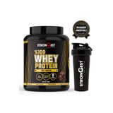 STRONGEST Whey Protein 960 gr 32 Servis Çikolata Aromalı %100 Protein Tozu