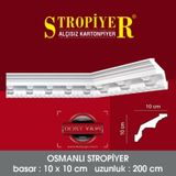 Stropiyer Alçısız Kartonpiyer Osmanlı Modeli 10 Adet = 20 Metre