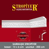 Stropiyer Alçısız Kartonpiyer Sarmaşık Modeli 10 Adet = 20 Metre