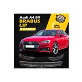 STS Oto Aksesuar Audi A4 B9 2016-2021 Uyumlu Brabus Ön Lip 3 Parça Kanatlı Lip