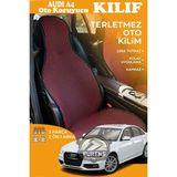STS Oto Aksesuar Audi A4 Uyumlu Kırmızı Prestij Serisi Dokuma Kumaş Oto Koltuk Kılıfı Ön Tam Arka Alt