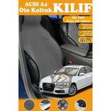 STS Oto Aksesuar Audi A4 Uyumlu Siyah Prestij Serisi Dokuma Kumaş Oto Koltuk Kılıfı Ön Tam Arka Alt