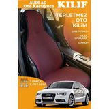 STS Oto Aksesuar Audi A5 Uyumlu Kırmızı Prestij Serisi Dokuma Kumaş Oto Koltuk Kılıfı Ön Tam Arka Alt
