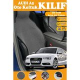 STS Oto Aksesuar Audi A5 Uyumlu Siyah Prestij Serisi Dokuma Kumaş Oto Koltuk Kılıfı Ön Tam Arka Alt