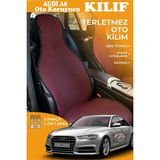STS Oto Aksesuar Audi A6 Uyumlu Kırmızı Prestij Serisi Dokuma Kumaş Oto Koltuk Kılıfı Ön Tam Arka Alt
