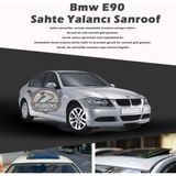 STS Oto Aksesuar Bmw E90 Parlak Siyah Yalancı Çakma Sahte Sunroof