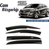 STS Oto Aksesuar Cam Rüzgarlığı Hyundai I30 2013-2017 Arası Mügen Tip Piano Black
