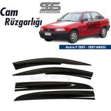 STS Oto Aksesuar Cam Rüzgarlığı Opel Astra F 1991-1997 Arası Mügen Tip Piano Black