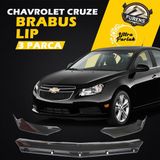STS Oto Aksesuar Chevrolet Cruze 2008-2016 Uyumlu Brabus Ön Lip 3 Parça Kanatlı Lip