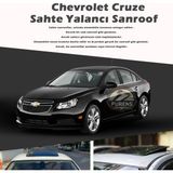 STS Oto Aksesuar Chevrolet Cruze Parlak Siyah Yalancı Çakma Sahte Sunroof