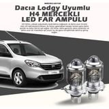 STS Oto Aksesuar Dacia Lodgy Için Uyumlu Şimşek Etkili Mercek LED Xenon Oto Ampulu Çift Renk