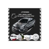 STS Oto Aksesuar Fiat Egea Oto Araç Kapı Koruma Fitili 5metre Parlak Beyaz Renk