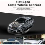 STS Oto Aksesuar Fiat Egea Parlak Siyah Yalancı Çakma Sahte Sunroof