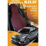 STS Oto Aksesuar Fiat Egea Uyumlu Kırmızı Prestij Serisi Dokuma Kumaş Oto Koltuk Kılıfı Ön Tam Arka Alt