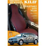 STS Oto Aksesuar Ford Focus 2,5 Uyumlu Kırmızı Prestij Serisi Dokuma Kumaş Oto Koltuk Kılıfı Ön Tam Arka Alt