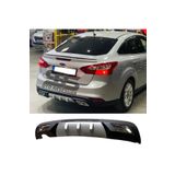 STS Oto Aksesuar Ford Focus 3 Difüzör Arka Tampon Eki 2 Egzoz Çıkışlı Gri