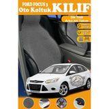 STS Oto Aksesuar Ford Focus 3 Uyumlu Siyah Prestij Serisi Dokuma Kumaş Oto Koltuk Kılıfı Ön Tam Arka Alt