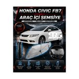 STS Oto Aksesuar Honda Civic FB7 Araç Ön Cam Güneşliği Katlanabilir Şemsiye Oto Güneşlik UV Korumalı Gölgelik Araba O