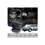 STS Oto Aksesuar Honda cıvıc İes 1996 - 2001 Uyumlu Premium Deri Kol Dayama Kolçak Lüx Tip
