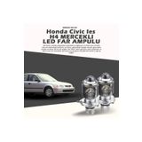STS Oto Aksesuar Honda Civic Ies Mercek LED Xenon Uzun - Kısa Çift Renk