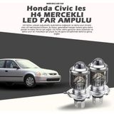 STS Oto Aksesuar Honda Civic Ies Mercek LED Xenon Uzun - Kısa Tek Renk Beyaz - 00-Beyaz - 1