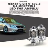 STS Oto Aksesuar Honda Civic V-Tec 2 Mercek LED Xenon Uzun - Kısa Tek Renk Beyaz - 00-Beyaz - 1