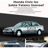 STS Oto Aksesuar Honda Ies Parlak Siyah Yalancı Çakma Sahte Sunroof