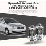 STS Oto Aksesuar Hyundai Accent Era Mercek LED Xenon Uzun - Kısa Tek Renk Beyaz Şimşek Etkili - 00-Beyaz - 1