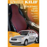 STS Oto Aksesuar Hyundai Accent Era Uyumlu Kırmızı Prestij Serisi Dokuma Kumaş Oto Koltuk Kılıfı Ön Tam Arka Alt