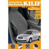 STS Oto Aksesuar Hyundai Accent Era Uyumlu Siyah Prestij Serisi Dokuma Kumaş Oto Koltuk Kılıfı Ön Tam Arka Alt