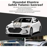 STS Oto Aksesuar Hyundai Elantra Parlak Siyah Yalancı Çakma Sahte Sunroof