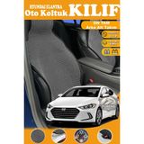 STS Oto Aksesuar Hyundai Elantra Uyumlu Siyah Prestij Serisi Dokuma Kumaş Oto Koltuk Kılıfı Ön Tam Arka Alt