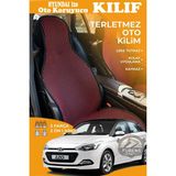 STS Oto Aksesuar Hyundai I20 Uyumlu Kırmızı Prestij Serisi Dokuma Kumaş Oto Koltuk Kılıfı Ön Tam Arka Alt