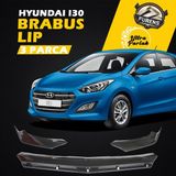 STS Oto Aksesuar Hyundai I30 2012-2017 Uyumlu Brabus Ön Lip 3 Parça Kanatlı Lip