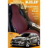 STS Oto Aksesuar Hyundai I30 Uyumlu Kırmızı Prestij Serisi Dokuma Kumaş Oto Koltuk Kılıfı Ön Tam Arka Alt