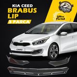 STS Oto Aksesuar Kia Ceed Sinyalli 2012-2017 Uyumlu Brabus Ön Lip 3 Parça Kanatlı Lip
