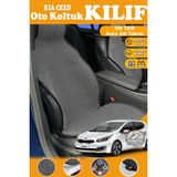 STS Oto Aksesuar Kia Ceed Uyumlu Siyah Prestij Serisi Dokuma Kumaş Oto Koltuk Kılıfı Ön Tam Arka Alt