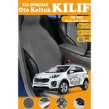 STS Oto Aksesuar Kia Sportage Uyumlu Siyah Prestij Serisi Dokuma Kumaş Oto Koltuk Kılıfı Ön Tam Arka Alt