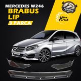 STS Oto Aksesuar Mercedes Benz W246 2012-2018 Uyumlu Brabus Ön Lip 3 Parça Kanatlı Lip