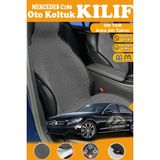 STS Oto Aksesuar Mercedes C180 Uyumlu Siyah Prestij Serisi Dokuma Kumaş Oto Koltuk Kılıfı Ön Tam Arka Alt