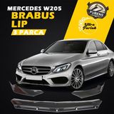 STS Oto Aksesuar Mercedes W205 C Serisi 2015 Sonrası Uyumlu Brabus Ön Lip 3 Parça Kanatlı Lip