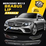 STS Oto Aksesuar Mercedes W213 2017-2020 E Serisi Uyumlu Brabus Ön Lip 3 Parça Kanatlı Lip