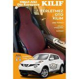 STS Oto Aksesuar Nissan Juke Uyumlu Kırmızı Prestij Serisi Dokuma Kumaş Oto Koltuk Kılıfı Ön Tam Arka Alt