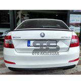 STS Oto Aksesuar Octavia Piano Black Bagaj Üstü Spoiler Bagaj Çıtası