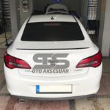 STS Oto Aksesuar Opel Astra J Sedan Kasa Bagaj Üstü Slim Spoiler Piano Black Parlak
