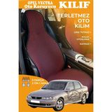 STS Oto Aksesuar Opel Vectra Uyumlu Kırmızı Prestij Serisi Dokuma Kumaş Oto Koltuk Kılıfı Ön Tam Arka Alt