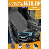 STS Oto Aksesuar Peugeot 2008 Uyumlu Siyah Prestij Serisi Dokuma Kumaş Oto Koltuk Kılıfı Ön Tam Arka Alt
