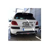 STS Oto Aksesuar Peugeot 307 Uyumlu Difüzör Arka Tampon Eki 4 Egzoz Çıkışlı Gri Tip